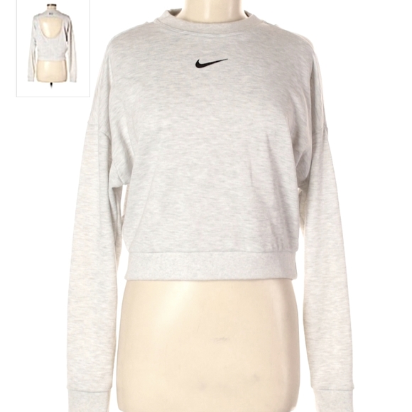 Nike Sweaters - 26. Nike grey creneck with cutout